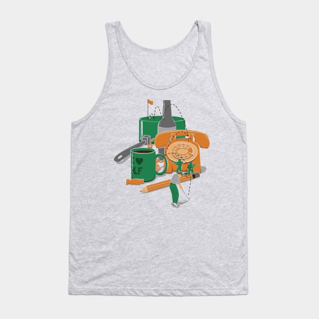 Mini Golf Tank Top by WanderingBert